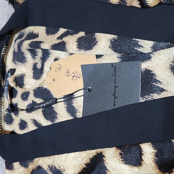 DO EVERYTHING IN LOVE LEOPARD PRINT KIMONO SWIMSUIT COVER ROBE LOUNGE ONE-SIZE - Picture 2 of 13